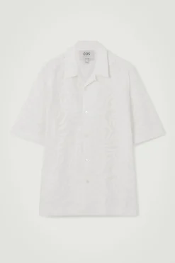 COS RELAXED BRODERIE-ANGLAISE COTTON SHIRT- Shirts