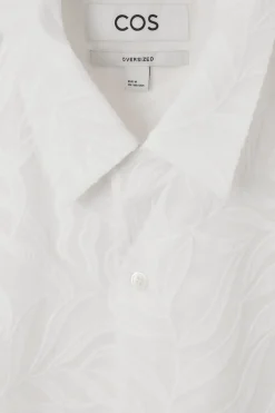 COS RELAXED BRODERIE-ANGLAISE COTTON SHIRT- Shirts