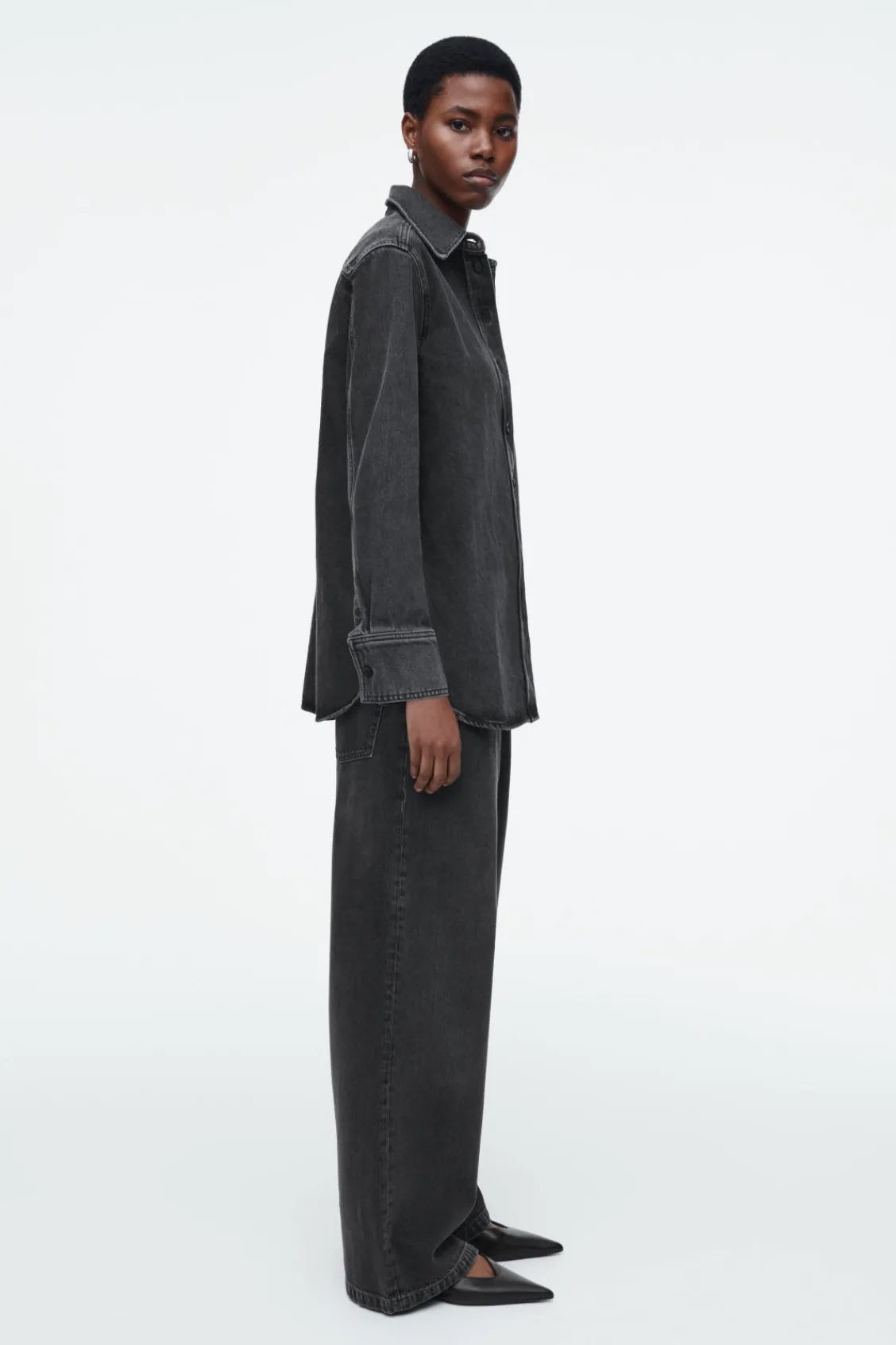 COS RELAXED DENIM SHIRT-Women Shirts & Blouses | Tops