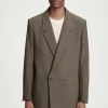 COS RELAXED DOUBLE-BREASTED WOOL-BLEND BLAZER- Coats & Jackets | Suits & Tailoring