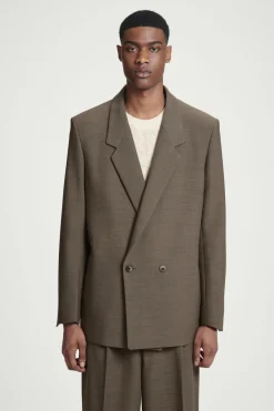 COS RELAXED DOUBLE-BREASTED WOOL-BLEND BLAZER- Coats & Jackets | Suits & Tailoring