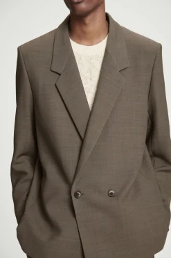 COS RELAXED DOUBLE-BREASTED WOOL-BLEND BLAZER- Coats & Jackets | Suits & Tailoring