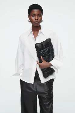 COS RELAXED DOUBLE-CUFF SHIRT-Women Tops | Shirts & Blouses