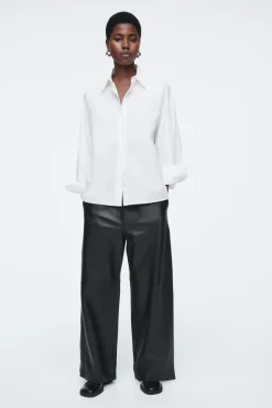 COS RELAXED DOUBLE-CUFF SHIRT-Women Tops | Shirts & Blouses