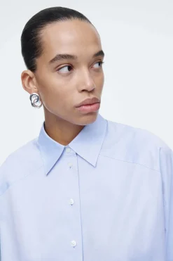 COS RELAXED DOUBLE-CUFF SHIRT-Women Shirts & Blouses | Tops
