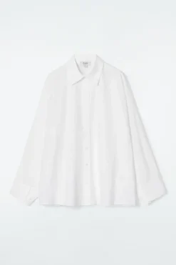 COS RELAXED DOUBLE-CUFF SHIRT-Women Tops | Shirts & Blouses