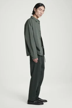 COS RELAXED DRAWSTRING COTTON SHIRT- Shirts