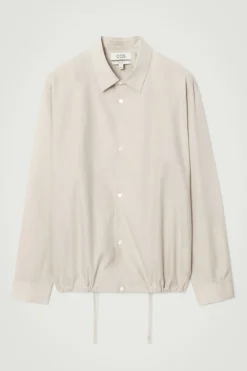 COS RELAXED DRAWSTRING COTTON SHIRT- Shirts