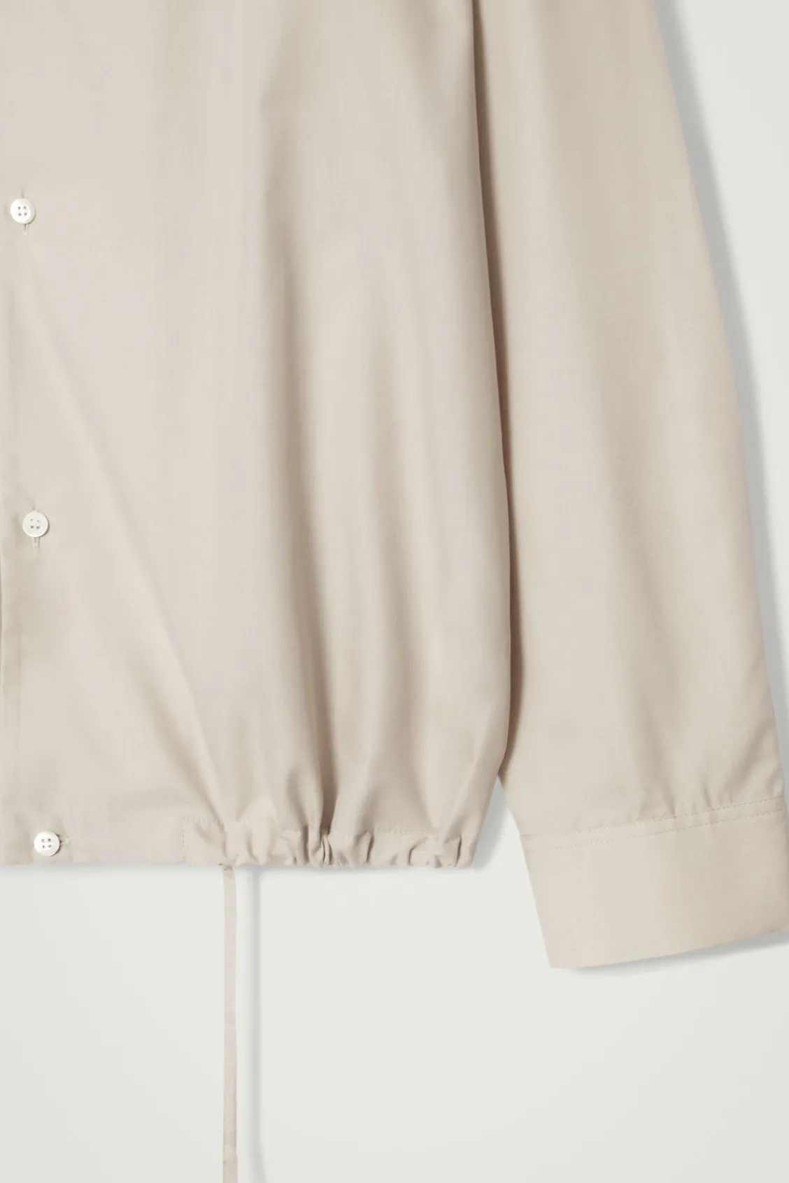 COS RELAXED DRAWSTRING COTTON SHIRT- Shirts