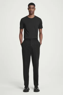 COS RELAXED ELASTICATED PINSTRIPED TROUSERS- Matching Sets | Pants