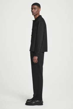 COS RELAXED ELASTICATED PINSTRIPED TROUSERS- Matching Sets | Pants