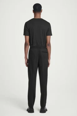 COS RELAXED ELASTICATED PINSTRIPED TROUSERS- Matching Sets | Pants