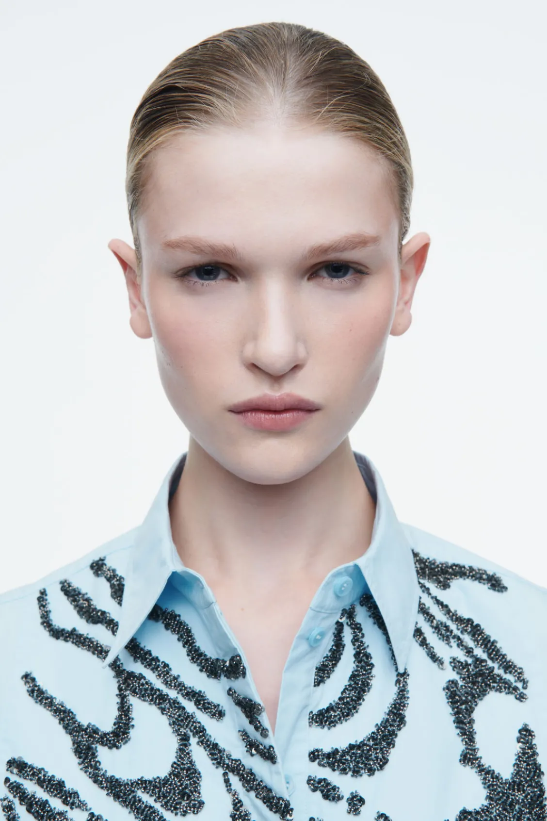 COS RELAXED EMBELLISHED SHIRT-Women Shirts & Blouses | Tops
