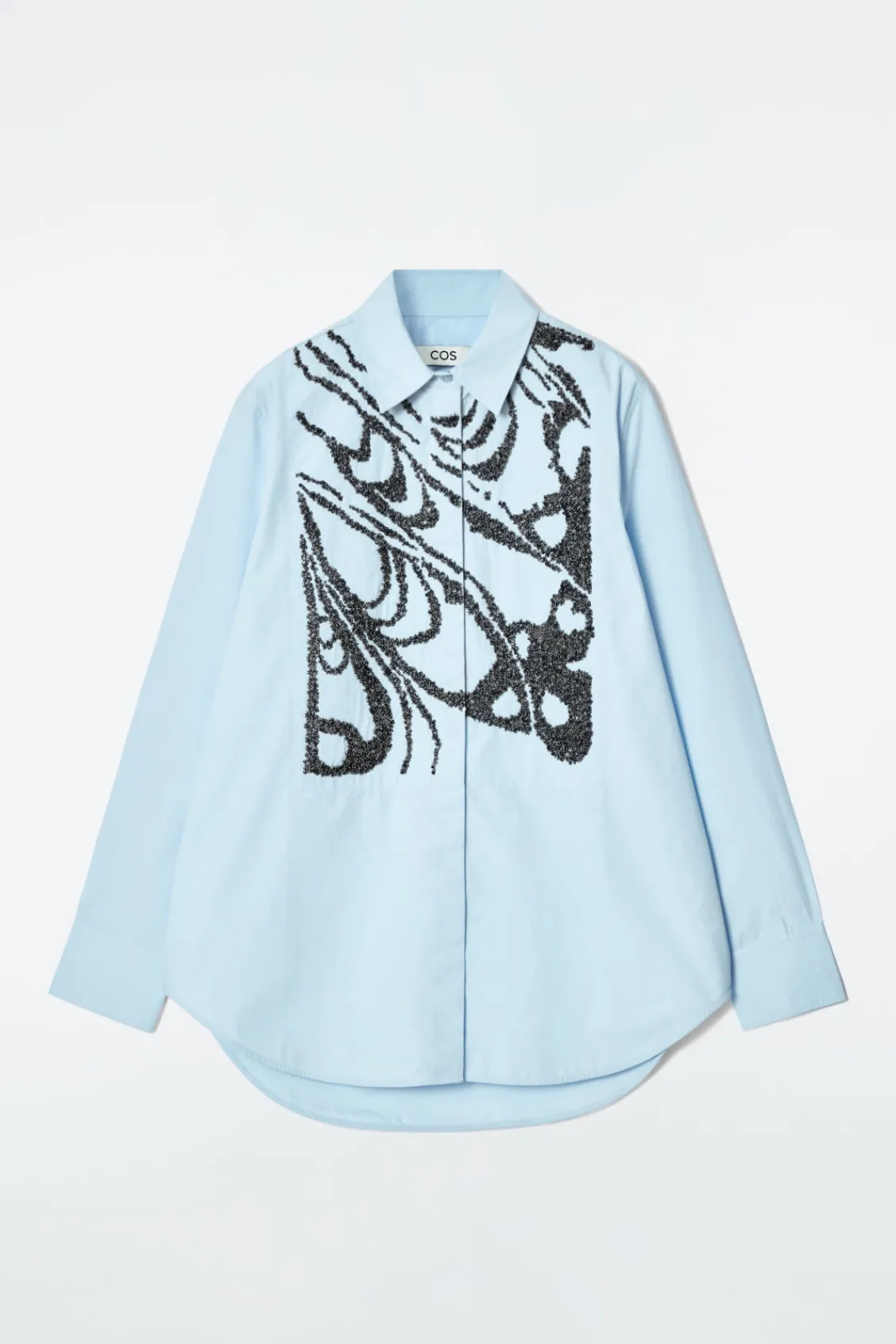 COS RELAXED EMBELLISHED SHIRT-Women Shirts & Blouses | Tops