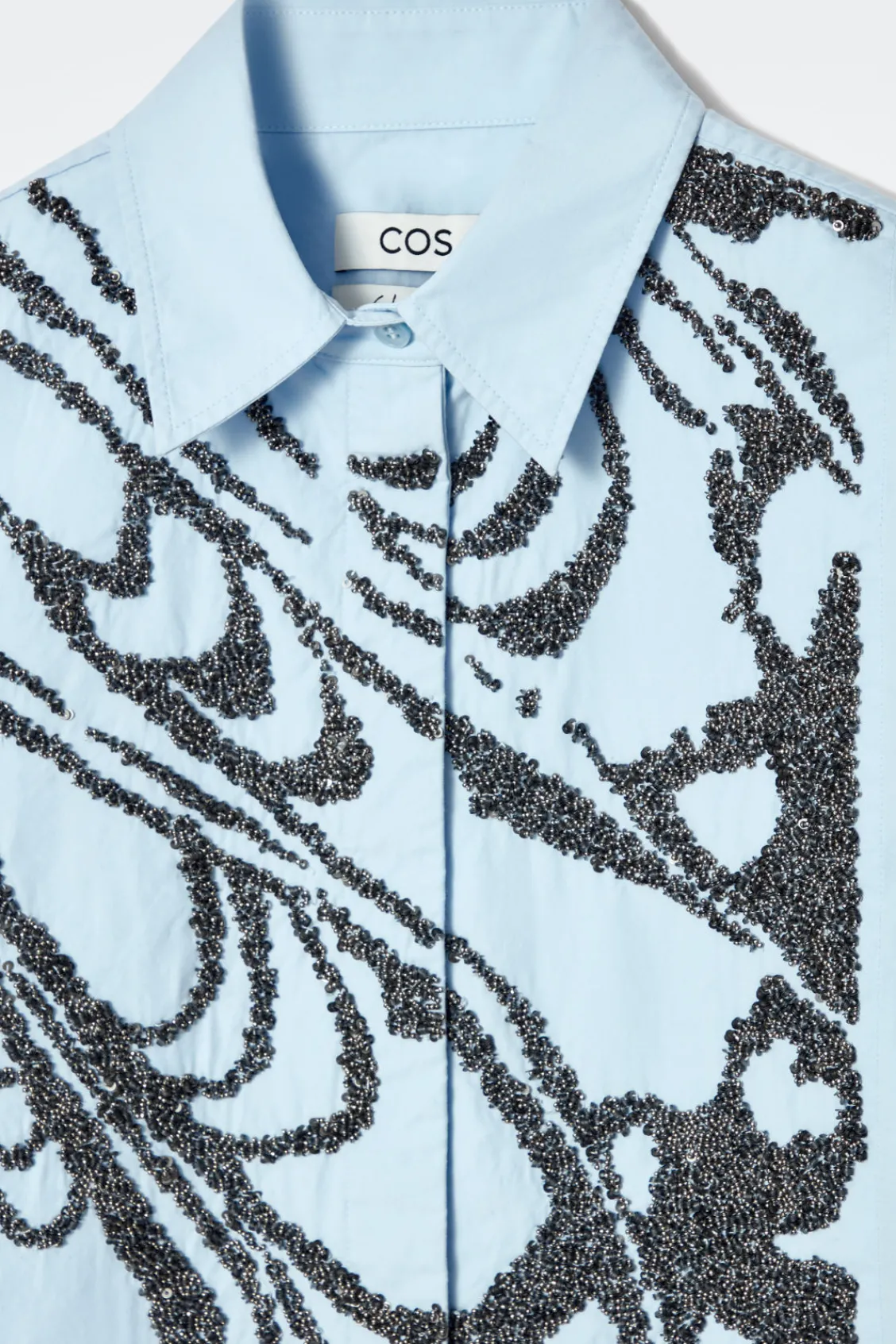 COS RELAXED EMBELLISHED SHIRT-Women Shirts & Blouses | Tops