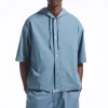 COS RELAXED HOODED COTTON SHORT-SLEEVED SHIRT- Shirts