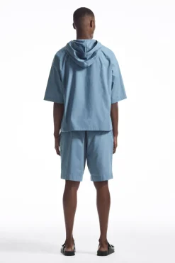 COS RELAXED HOODED COTTON SHORT-SLEEVED SHIRT- Shirts