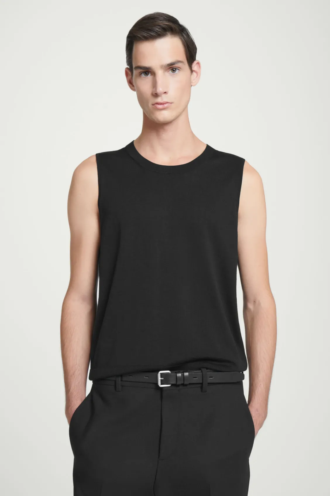 COS RELAXED KNITTED SILK VEST- T-Shirts | Sweaters & Cardigans