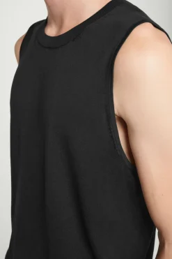 COS RELAXED KNITTED SILK VEST- T-Shirts | Sweaters & Cardigans