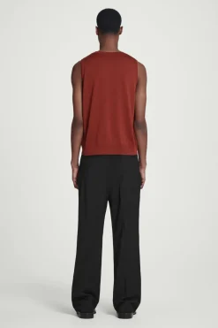 COS RELAXED KNITTED SILK VEST- T-Shirts | Sweaters & Cardigans