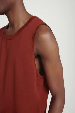 COS RELAXED KNITTED SILK VEST- T-Shirts | Sweaters & Cardigans