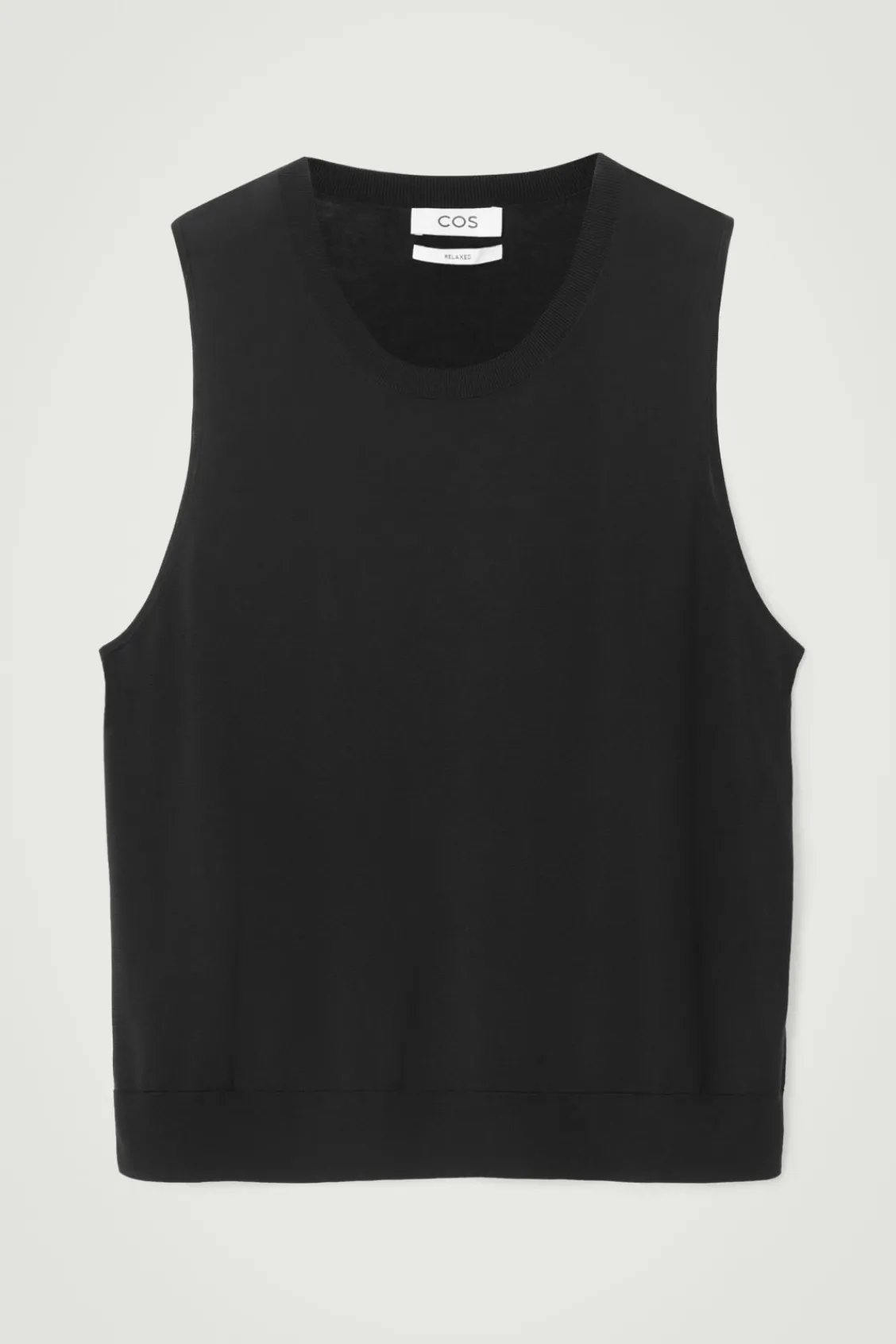 COS RELAXED KNITTED SILK VEST- T-Shirts | Sweaters & Cardigans