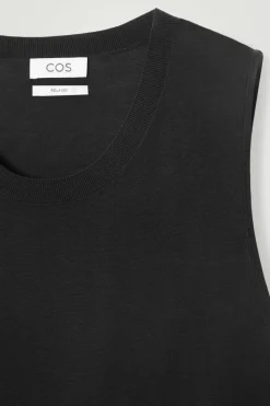 COS RELAXED KNITTED SILK VEST- T-Shirts | Sweaters & Cardigans