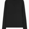 COS RELAXED LONG-SLEEVED ROLL-NECK TOP-Women Tops