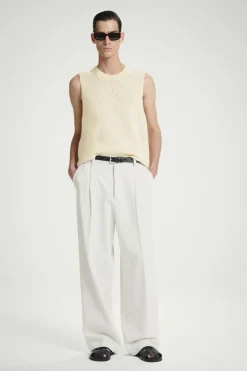 COS RELAXED MÉLANGE-KNIT COTTON TANK- T-Shirts | Sweaters & Cardigans