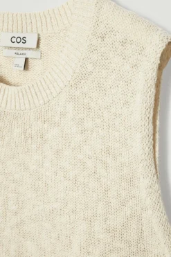 COS RELAXED MÉLANGE-KNIT COTTON TANK- T-Shirts | Sweaters & Cardigans