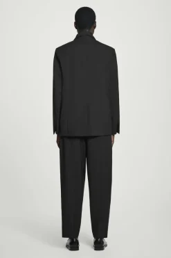 COS RELAXED SHAWL-COLLAR WOOL-HOPSACK BLAZER- Suits & Tailoring | Coats & Jackets