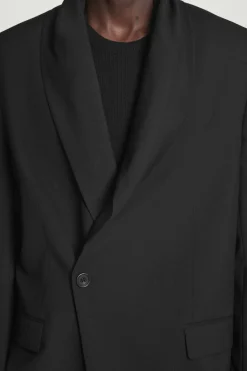 COS RELAXED SHAWL-COLLAR WOOL-HOPSACK BLAZER- Suits & Tailoring | Coats & Jackets