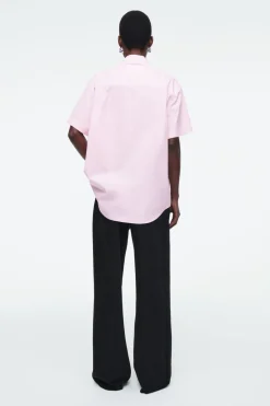 COS RELAXED SHORT-SLEEVED COTTON SHIRT-Women Shirts & Blouses | Tops