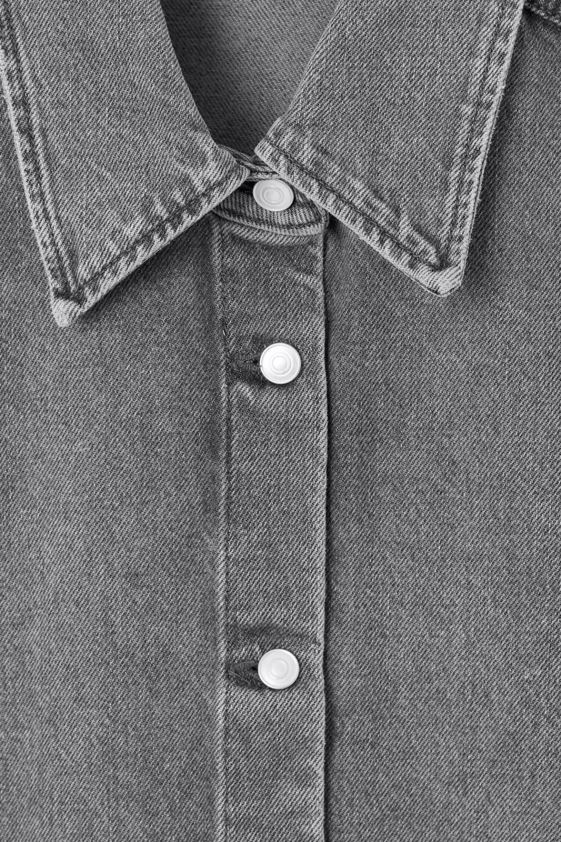 COS RELAXED SHORT-SLEEVED DENIM SHIRT-Women Shirts & Blouses | Tops