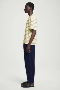 COS RELAXED STRIPED COTTON-BOUCLÉ T-SHIRT- T-Shirts | Sweaters & Cardigans