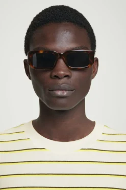COS RELAXED STRIPED COTTON-BOUCLÉ T-SHIRT- T-Shirts | Sweaters & Cardigans