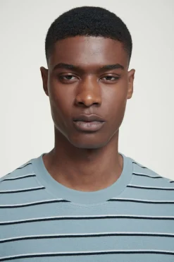COS RELAXED STRIPED COTTON-BOUCLÉ T-SHIRT- T-Shirts | Sweaters & Cardigans
