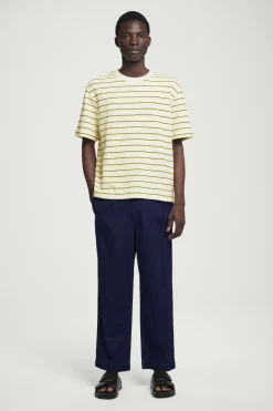 COS RELAXED STRIPED COTTON-BOUCLÉ T-SHIRT- T-Shirts | Sweaters & Cardigans