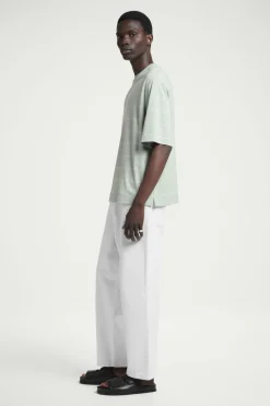 COS RELAXED STRIPED HEMP-JERSEY T-SHIRT- T-Shirts