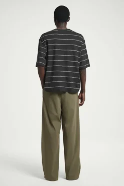 COS RELAXED STRIPED HEMP-JERSEY T-SHIRT- T-Shirts