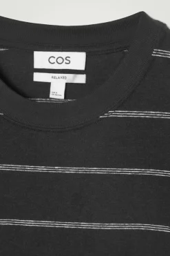 COS RELAXED STRIPED HEMP-JERSEY T-SHIRT- T-Shirts