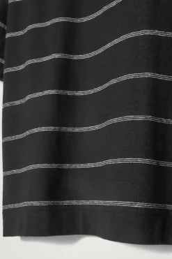 COS RELAXED STRIPED HEMP-JERSEY T-SHIRT- T-Shirts