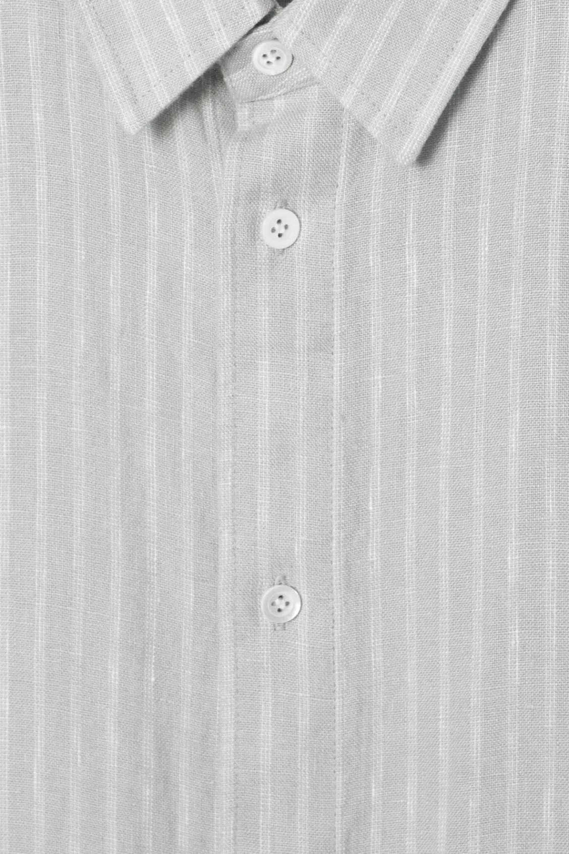 COS RELAXED STRIPED LINEN LONG-SLEEVED SHIRT- Shirts