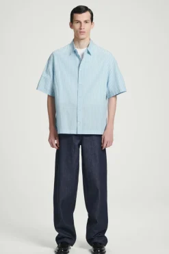 COS RELAXED STRIPED SHORT-SLEEVED SHIRT- Shirts