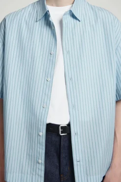 COS RELAXED STRIPED SHORT-SLEEVED SHIRT- Shirts