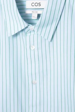 COS RELAXED STRIPED SHORT-SLEEVED SHIRT- Shirts