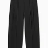 COS RELAXED TAILORED WIDE-LEG PANTS-Women Pants