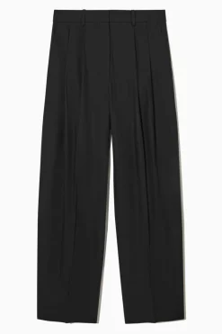 COS RELAXED TAILORED WIDE-LEG PANTS-Women Pants