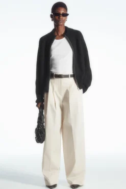 COS RELAXED TAILORED WIDE-LEG PANTS-Women Pants