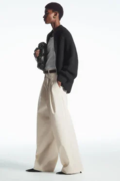 COS RELAXED TAILORED WIDE-LEG PANTS-Women Pants